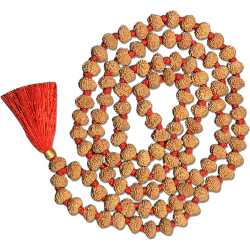 10 Mukhi Indonesian Rudraksha Mala 108 Beads (8mm-9mm)