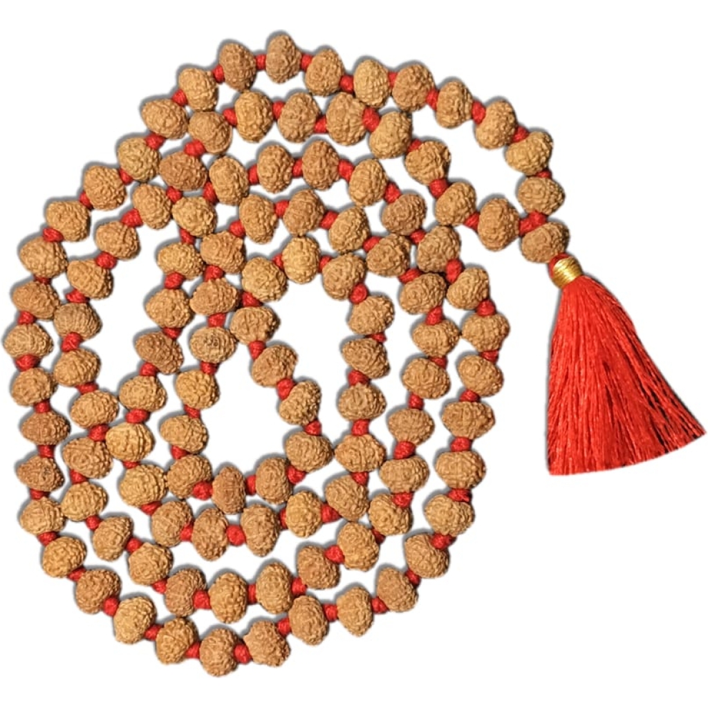 10 Mukhi Indonesian Rudraksha Mala 108 Beads (10mm-11mm)