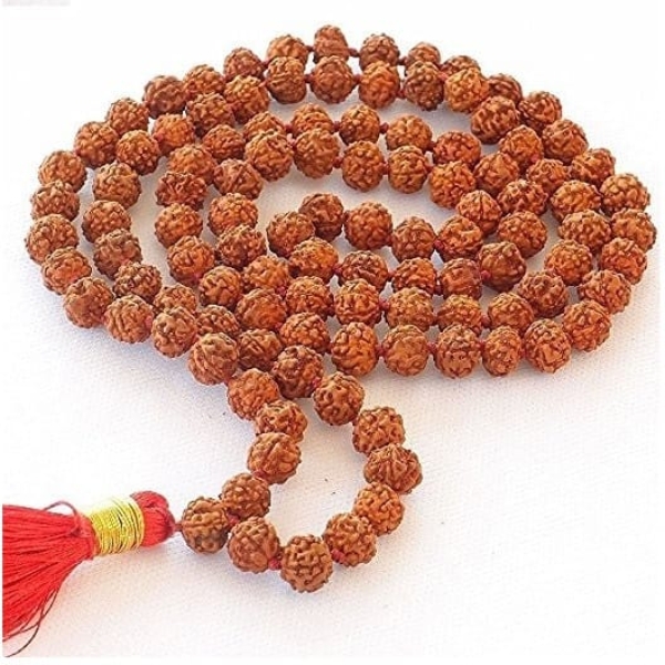 5 Mukhi Indonesian Rudraksha Mala 200 Beads