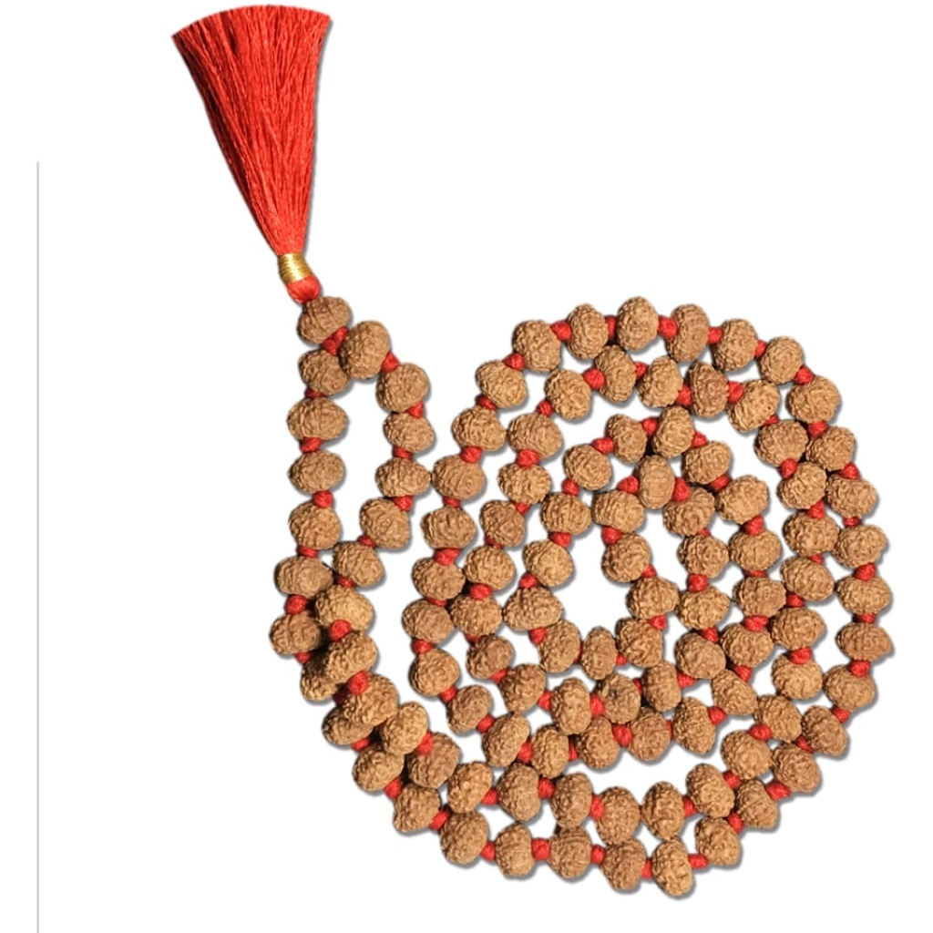 9 Mukhi Indonesian Rudraksha Mala 108 Beads (8mm-9mm)