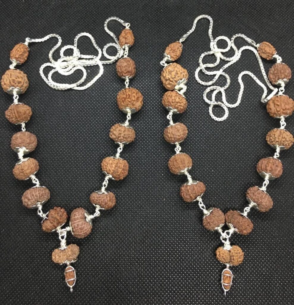 Indonesian Siddha Mala Medium Size In Silver